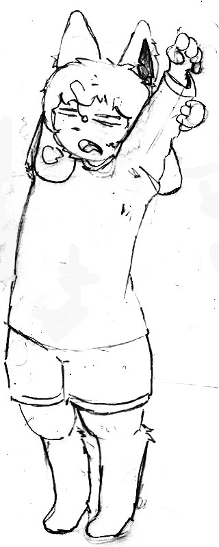 Scaned Streetching, da série Scaned doodles